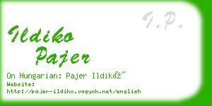 ildiko pajer business card